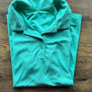 Nike Neon Green Dri-Fit Polo Shirt